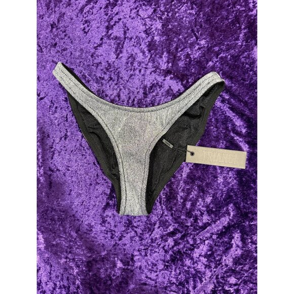 Black shimmer triangle bottoms - Picture 1 of 3